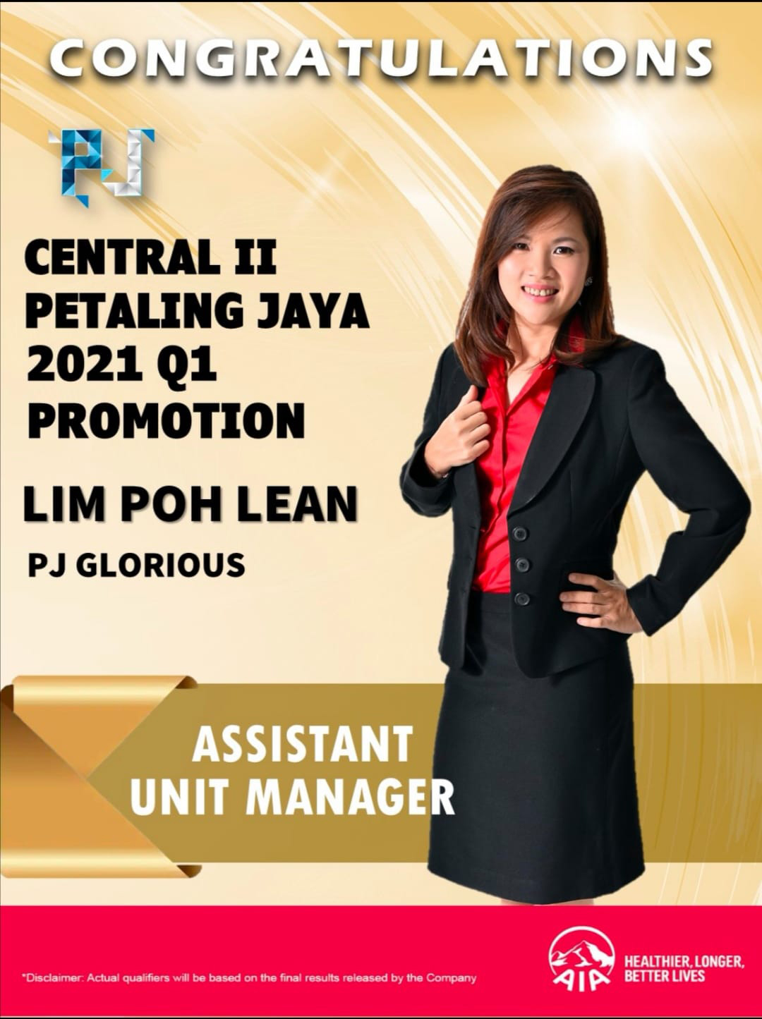 Promotion to Assistant Unit Manager Wendy Home