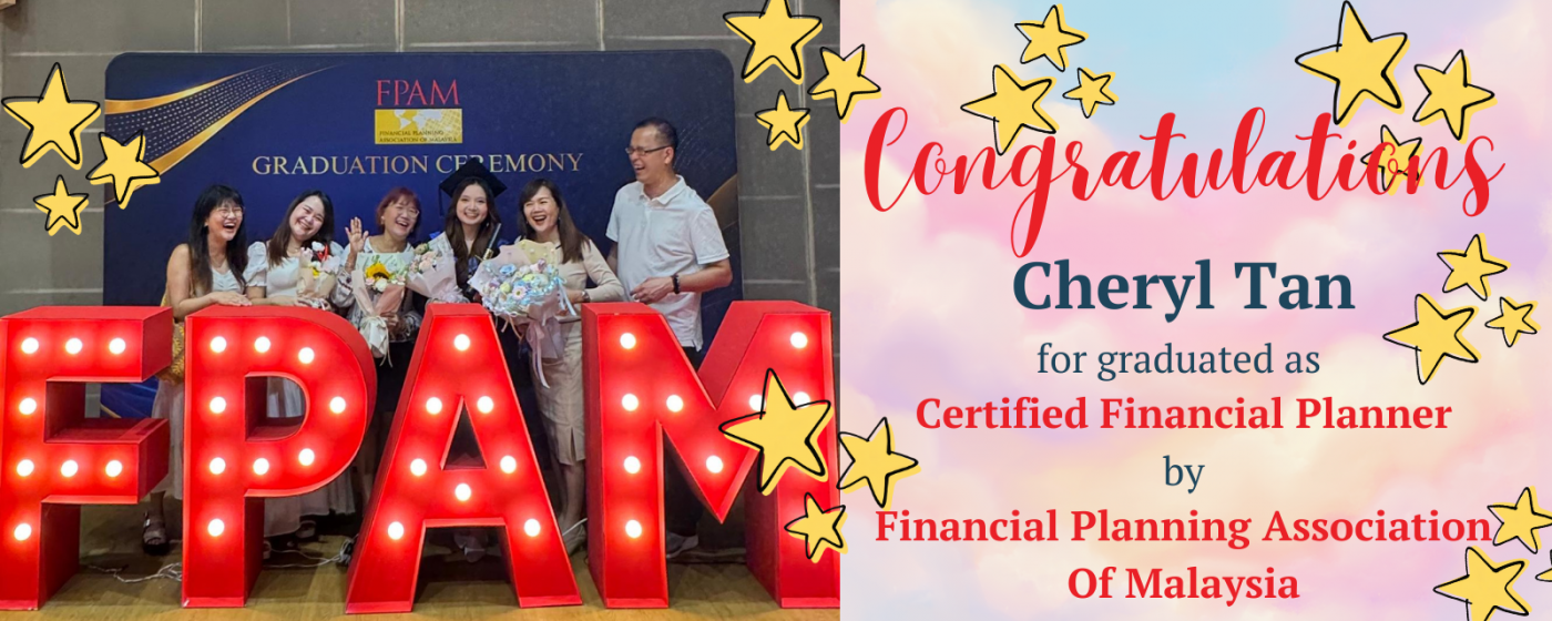 Cheryl’s graduation as Certified Financial Planner